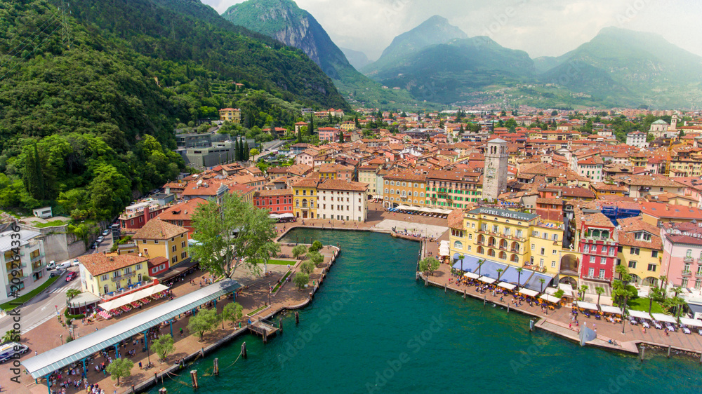 Blick über die Altstadt von Riva del Garda, Reiff, Gardasee Italien