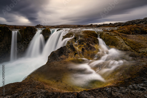 Hrafnabjargafoss Waterfall Iceland