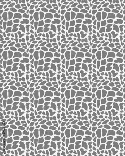 Seamless giraffe pattern in black and white