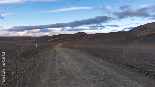 Icelandic gravel road photo