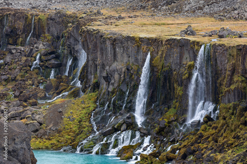Fototapeta Naklejka Na Ścianę i Meble -  Sigöldugljufur waterfalls in Iceland