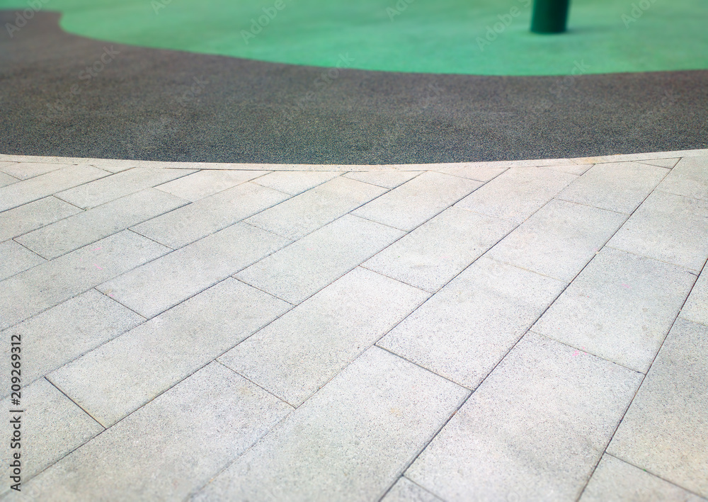 Obraz premium City pavement symmetric background
