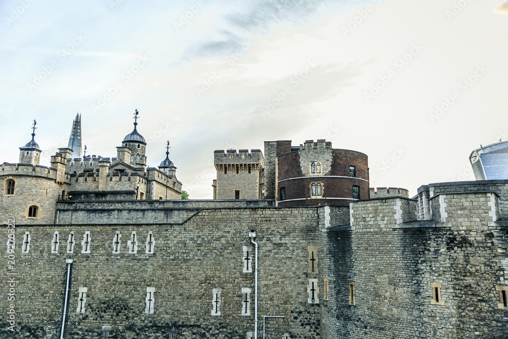 Tower of London shot from close distance