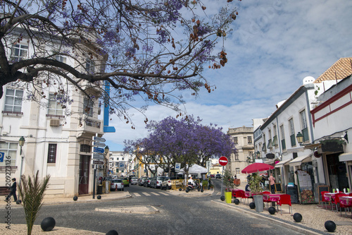 Tourist downtown area of Faro city