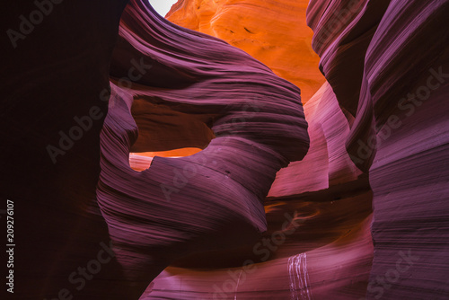 Beautiful of sandstone formations in lower Antelope Canyon, Page, Arizona, USA