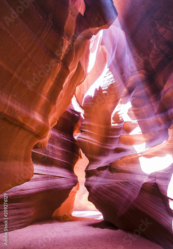 - Beautiful of sandstone formations in upper Antelope Canyon, Page, Arizona, USA