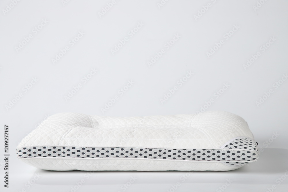White pillow in white background White pillow in white background