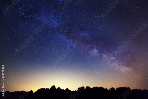 Milky Way in the countryside