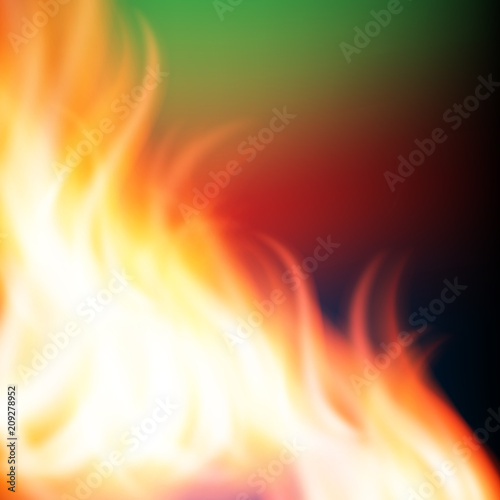 Abstract rainbow orange fire background. EPS10 vector.