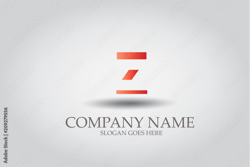 Obraz premium Stripes Letter Z Icon Design Element Template