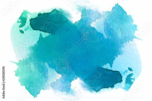 red aqua watercolor stain