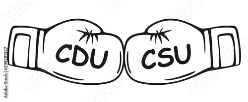 Boxhandschuhe - CDU - CSU