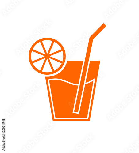 summer juice drink icon