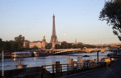 Paris Bridge of Alexander IIII Morning-2