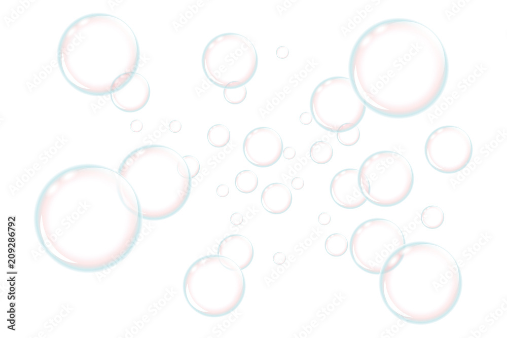 transparente seifenblasen in bewegung - obrazy, fototapety, plakaty 