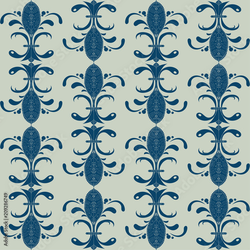 Fleur de lis or Fleur de luce seamless pattern: french royal lily wallpaper, cover or background.