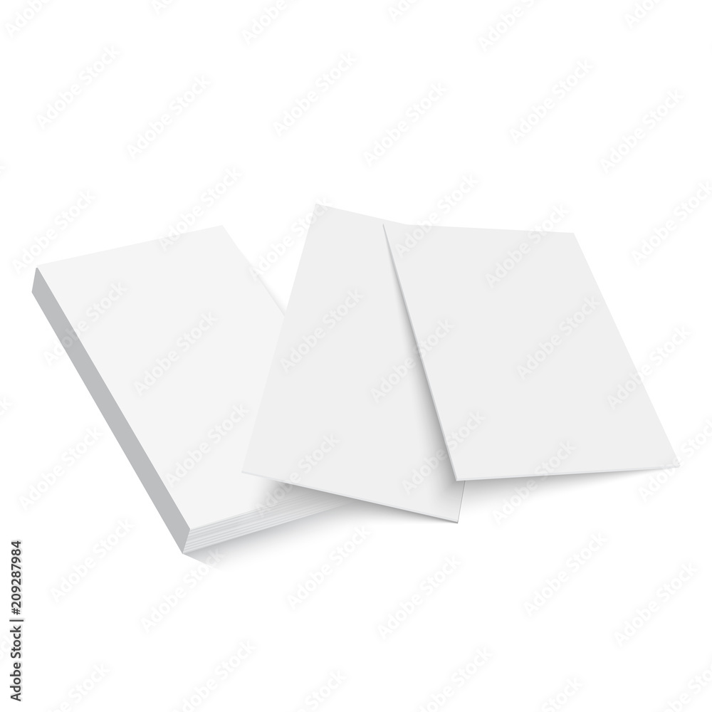 Blank of business card template. Vector illustration