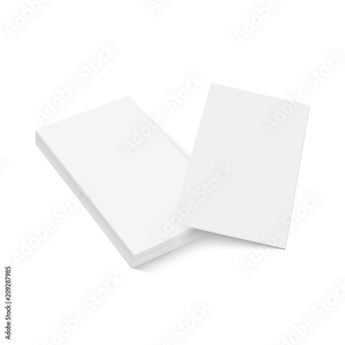 Blank of business card template. Vector illustration