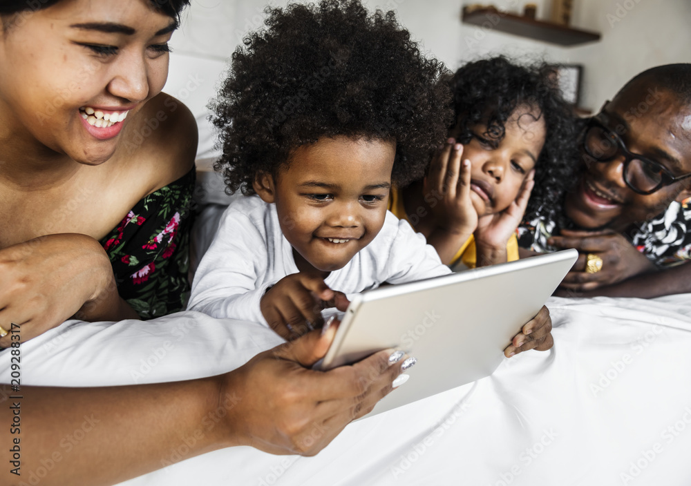Little boy playing with a tablet Little boy playing with a tablet