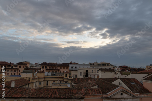 aerial view of landscape in rome italy