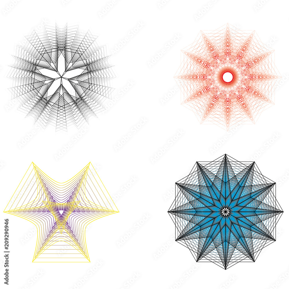 Fototapeta premium Geometry minimalistic artwork poster with simple shape and figure