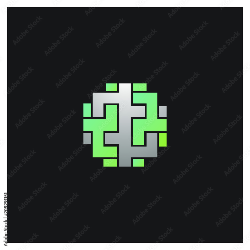 Abstract shape, technology logo, abstract dot Abstract shape, technology logo, abstract dot