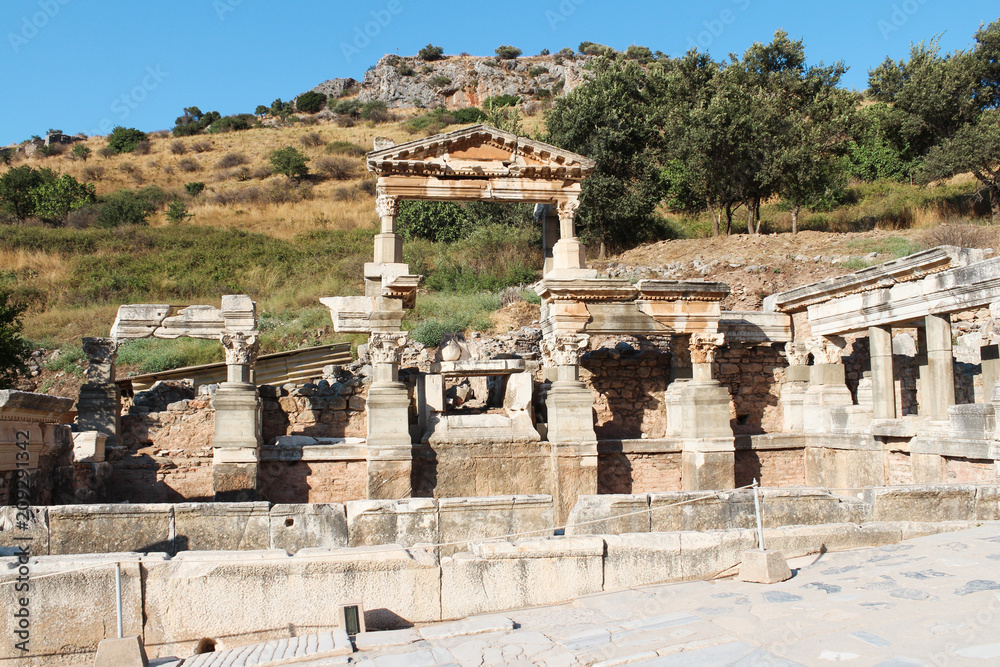 Ephesus ancient ruins in Selcuk, Turkey