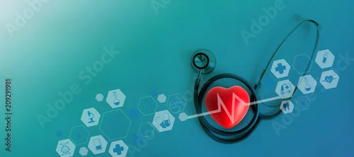 Obraz Opieka zdrowotna Badanie lekarskie wykres biznesowy analiza marketingowa raport zdrowie