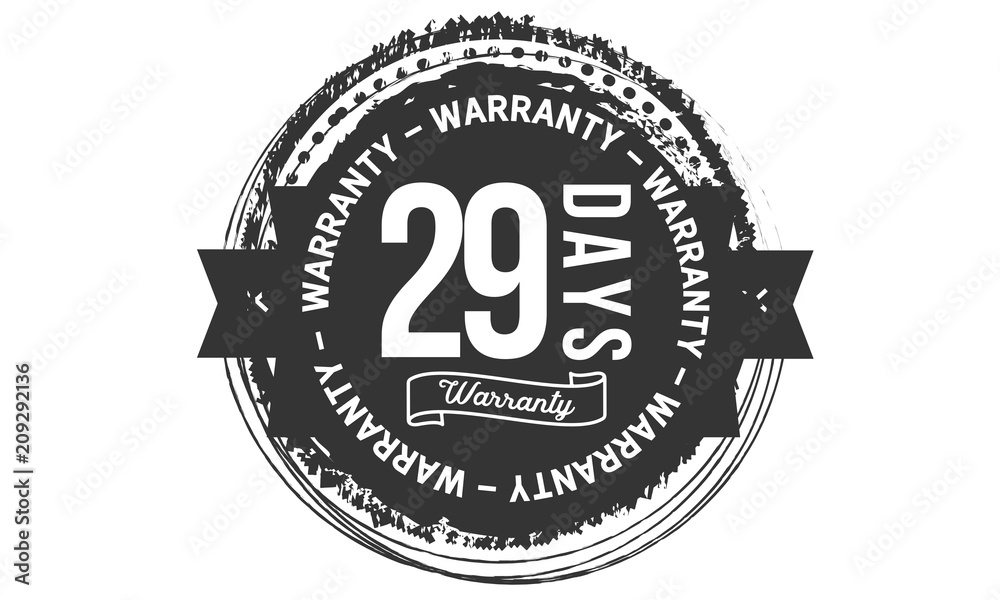 Fototapeta premium 29 days warranty icon stamp