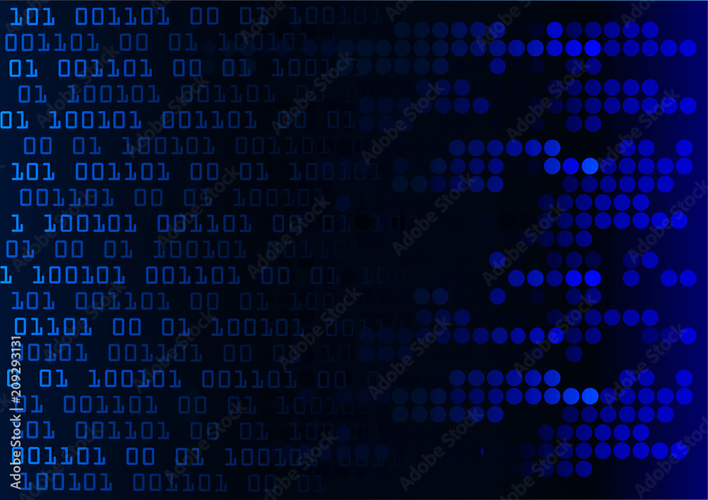 Sound waves oscillating dark blue light, Abstract technology background. Vector. Sound waves oscillating dark blue light, Abstract technology background. Vector.