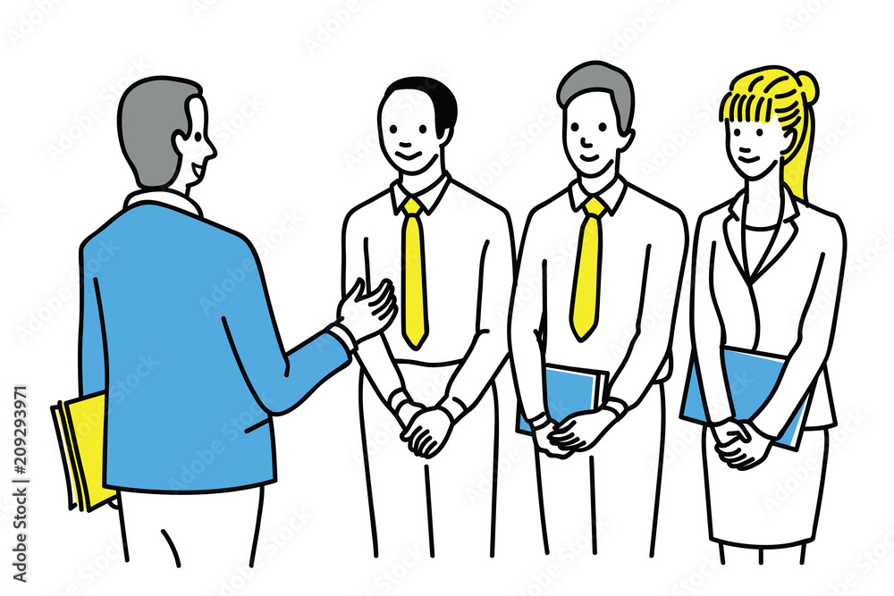 Leader giving advice to subordinate team Leader giving advice to subordinate team