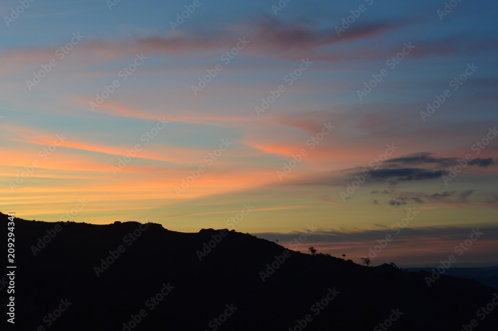 Pôr do sol em Montemuro