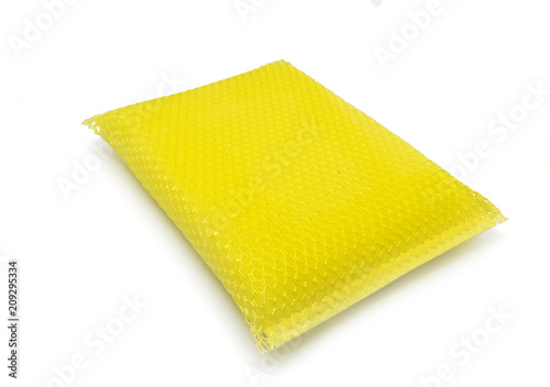 Dish washer sponge net isolated