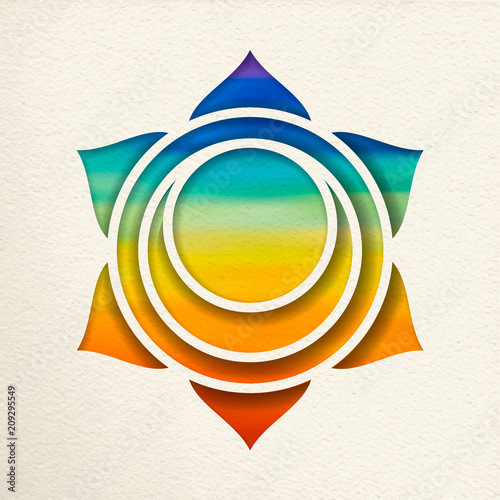 Svadhisthana sacral chakra design for yoga