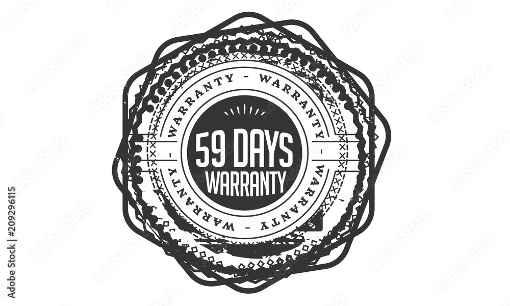 Obraz premium 59 days warranty icon stamp