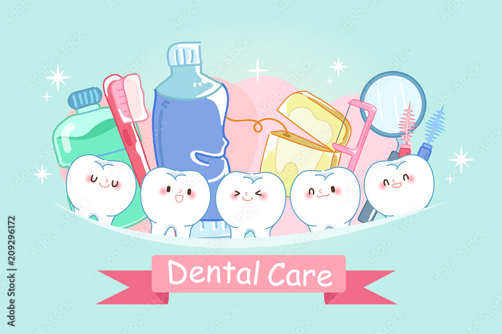 Fototapeta premium tooth with dental care