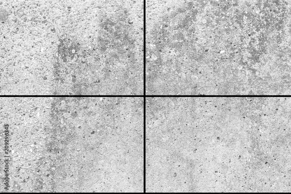 Naklejka premium White stone tile floor pattern and background