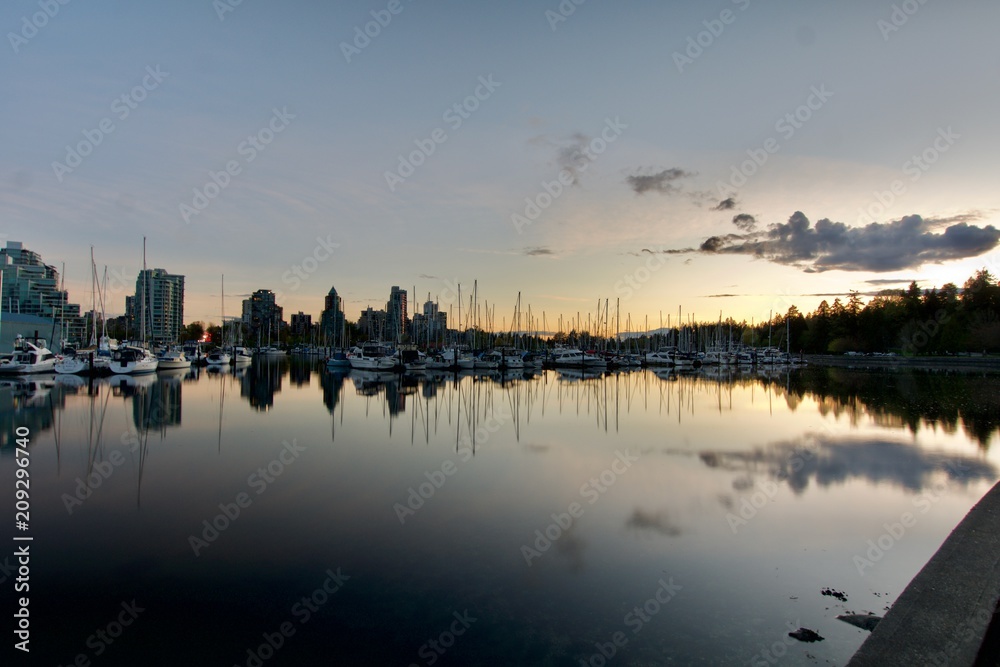 sailboats in the Harbour Vancouver