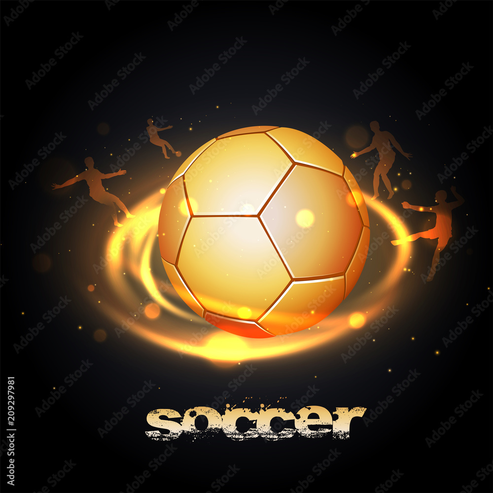 Fototapeta premium Football Tournament League flyer or banner designs with match details.