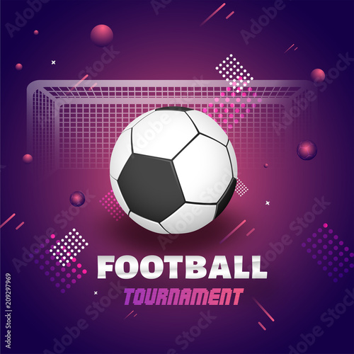 Football Tournament League flyer or banner designs with match details.