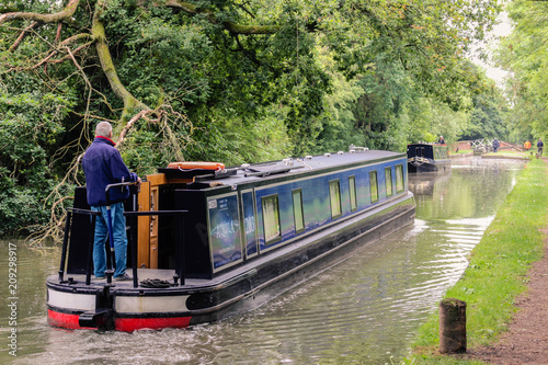 Valokuvatapetti canal boats in england