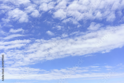 Beautiful white Altocumulus clouds and blue sky for background © PK4289