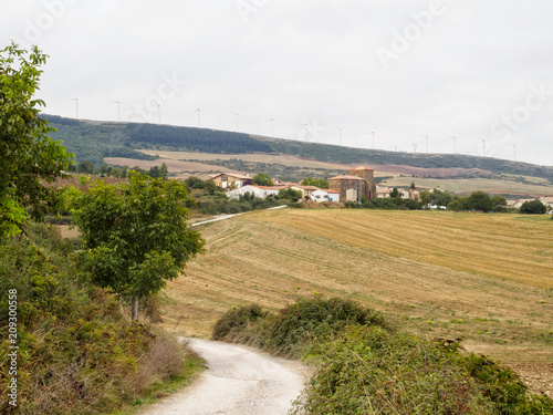 Approaching Zariquiegui on the Camino - Pamplona, Navarre, Spain