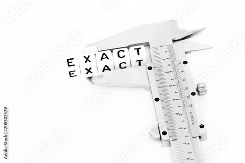 Exact measurement with caliper