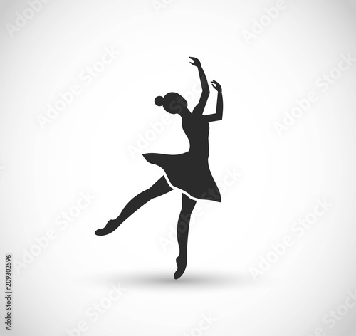 Ballerina icon vector