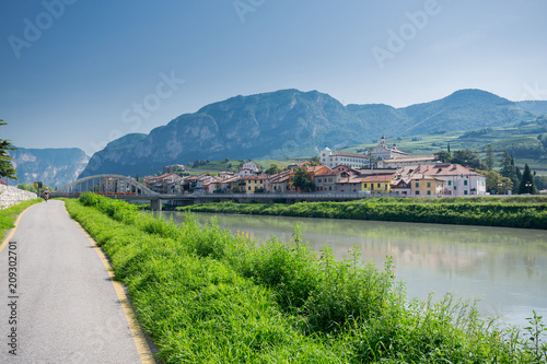 Via Claudia Augusta cycle path at San Michele  all'Adige photo