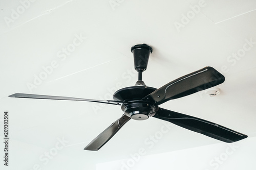 Electric ceilling fan decoration interior photo