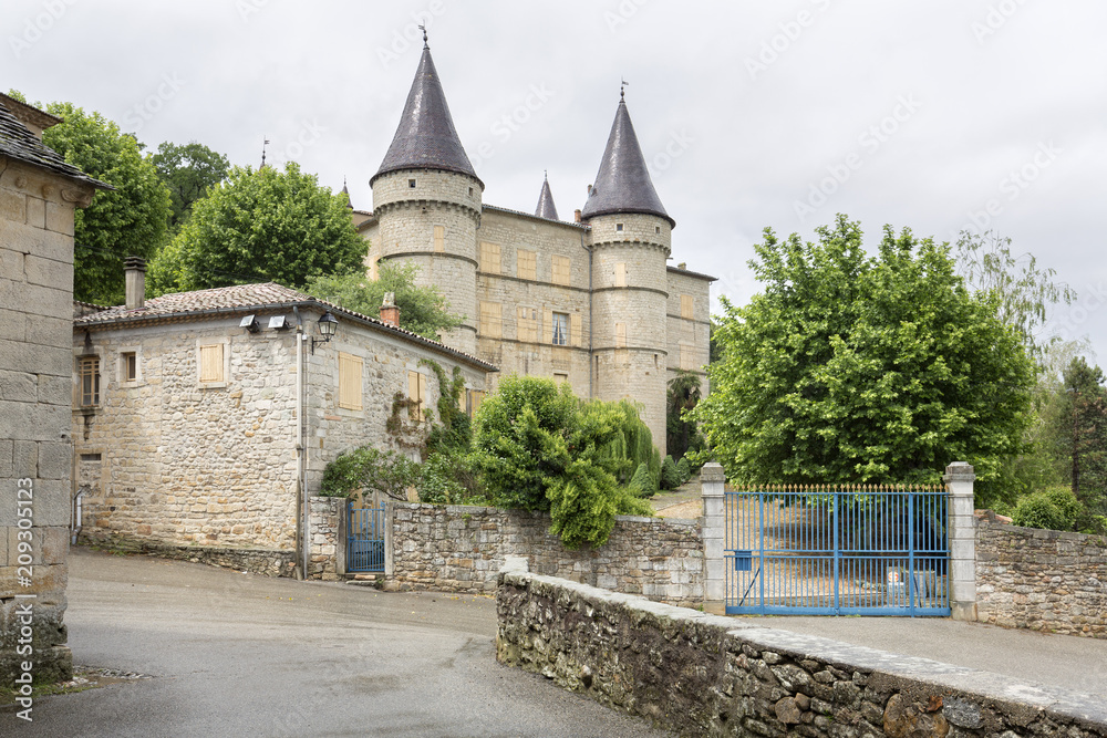 Das Schloss von Chambonas in der Ardeche, Südfrankreich