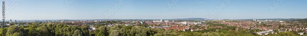 Fototapeta premium Panoramic View Of Erfurt Germany