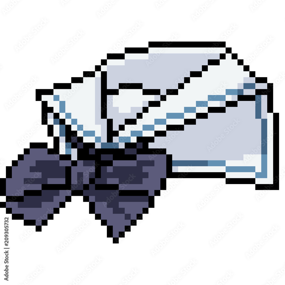 Fototapeta premium vector pixel art sailor collar